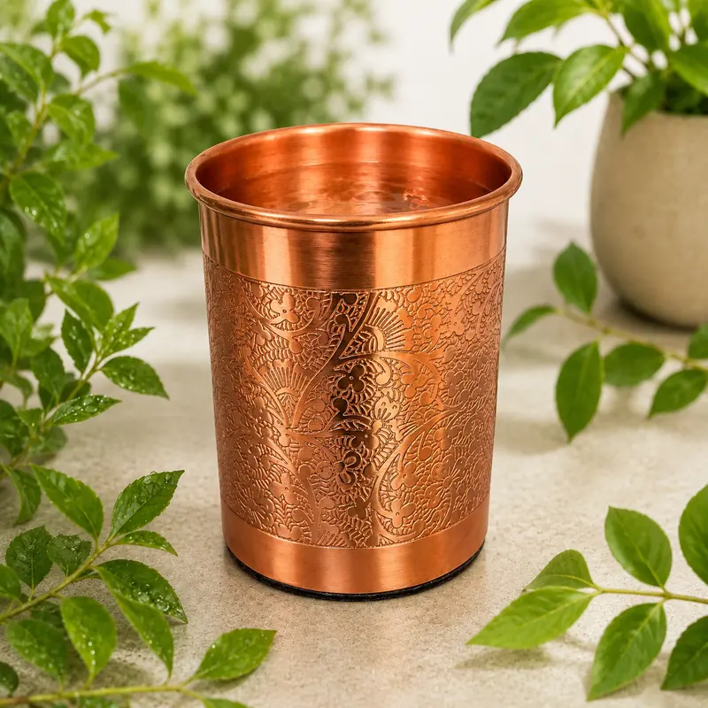 Floral -kuparimuki 300 ml