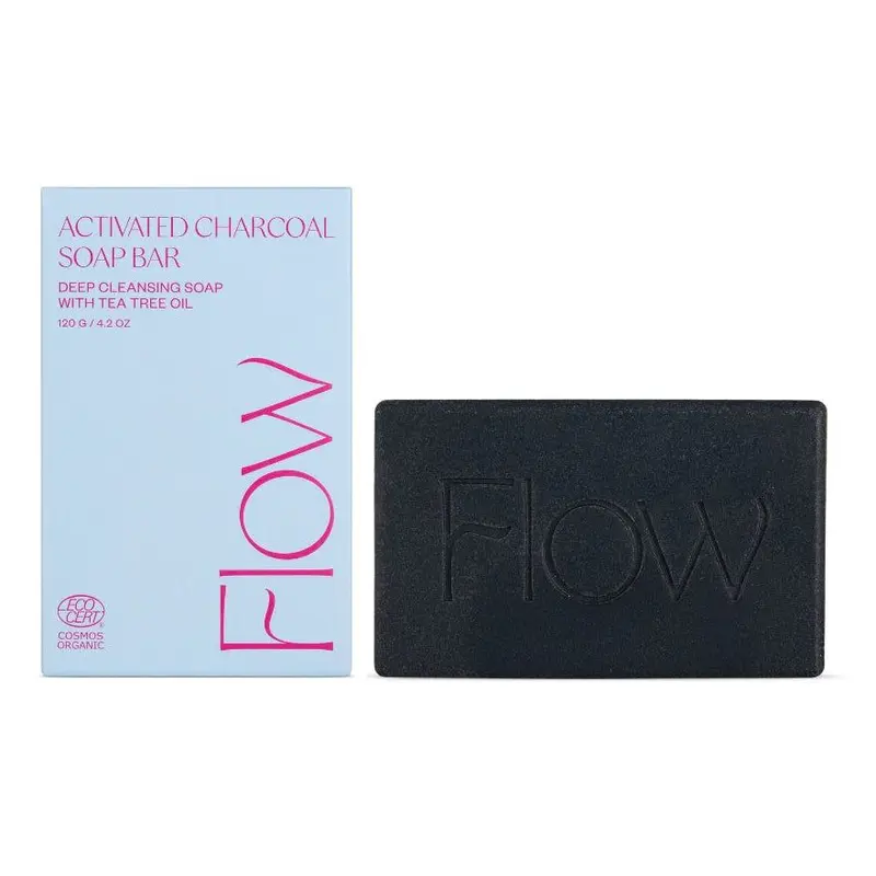 FLOW Cosmetics Activated Charcoal Aktiivihiili-Teepuusaippua