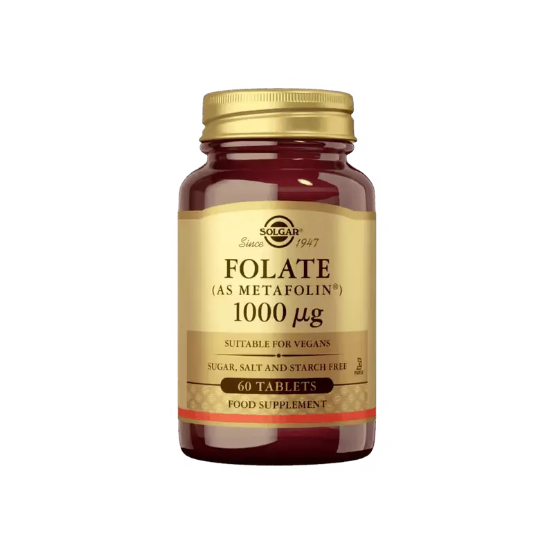 Folaatti (Metafolin®)1000 µg 60tabl, Solgar