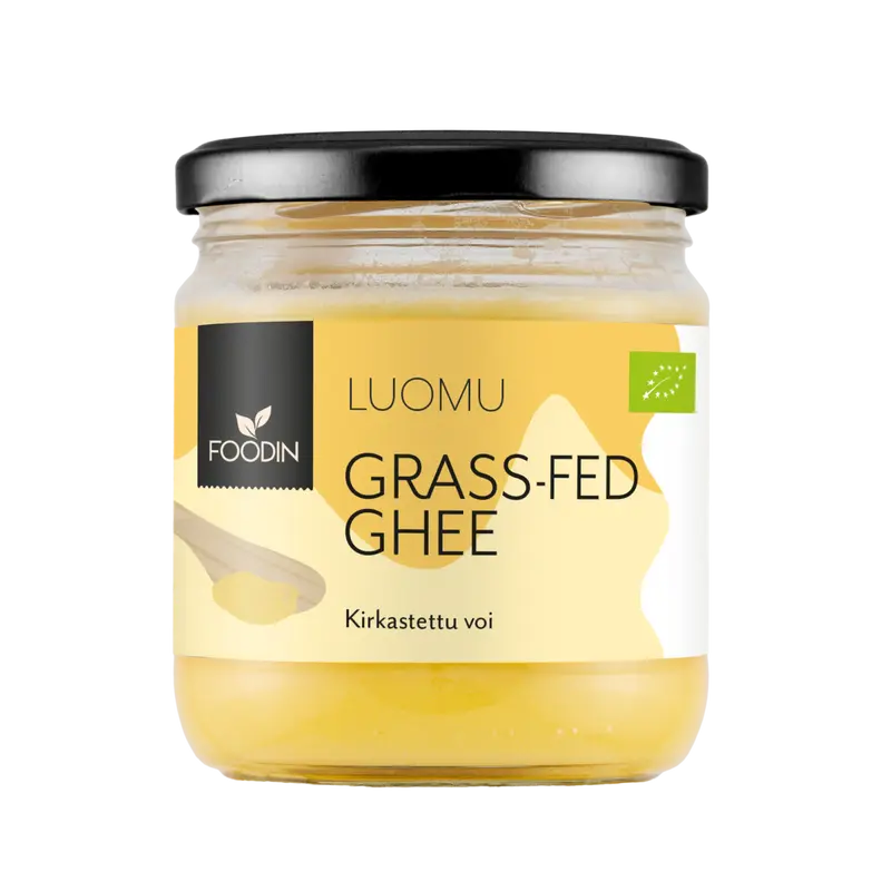 Foodin — Grass-Fed Ghee kirkastettu voi, luomu, 300 g