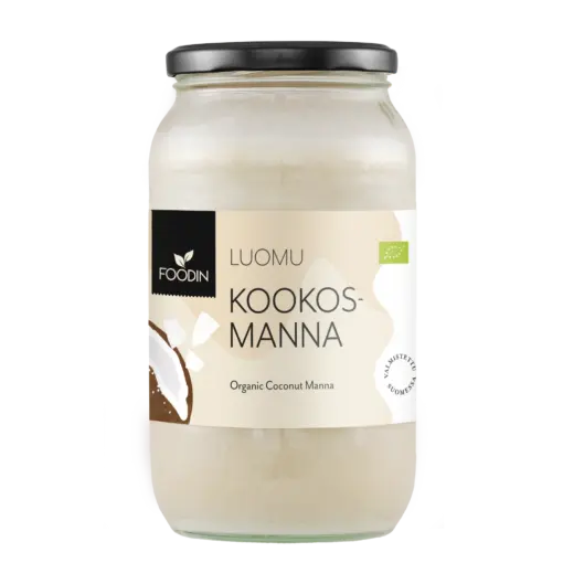 Foodin - Kookosmanna, luomu, raaka, 1 l