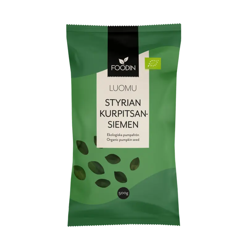 Foodin — Kurpitsansiemen, Styrian, luomu, 500 g