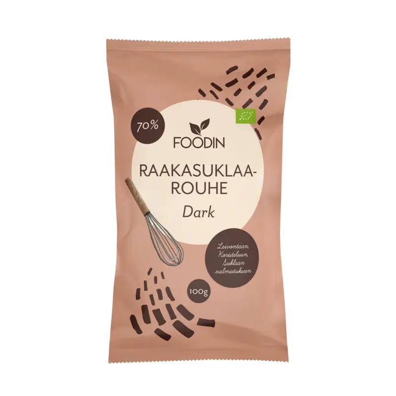 Foodin Luomu Raakasuklaarouhe Dark