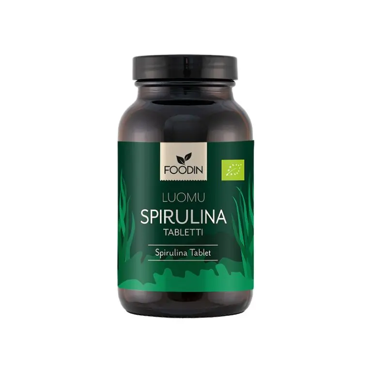 Foodin Luomu Spirulina-tabletit