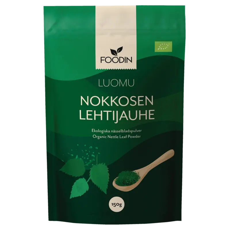 Foodin Nokkosen lehtijauhe 150 g - Luomu