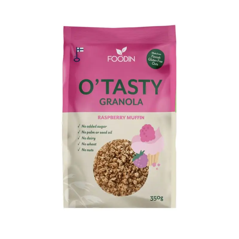 Foodin O`Tasty Kauragranola Raspberry Muffin