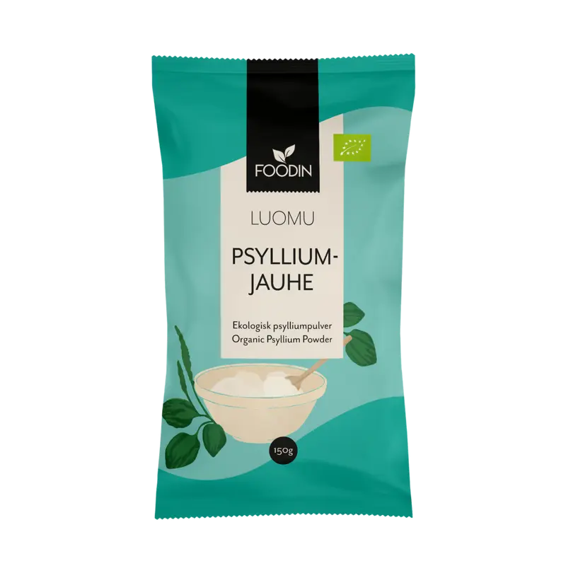 Foodin — Psylliumjauhe, luomu, 150 g