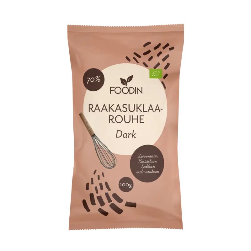 Foodin - Raakasuklaarouhe Dark (L) 100g