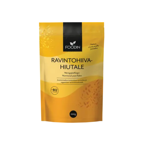 Foodin- Ravintohiivahiutale + B12 100g