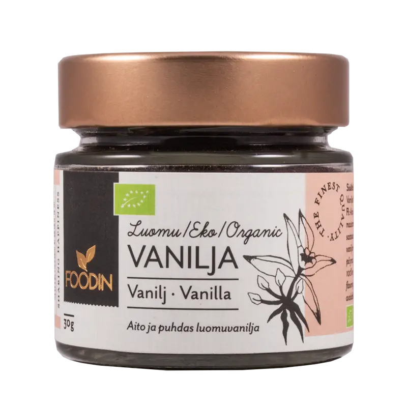 Foodin — Vaniljajauhe, luomu, 30 g