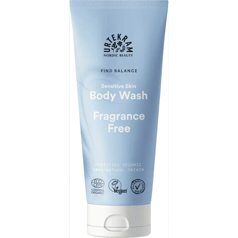 Fragrance Free Sensitive Suihkusaippua 200 ml, Urtekram