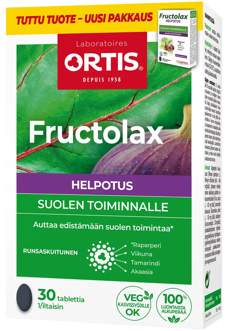 Fructolax Helpotus - Suolen toiminnalle 30 tabl.