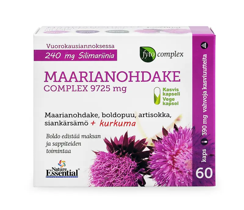 Fytocomplex Maarianohdake + Boldo + Latva-artisokka + Siankärsämö + Kurkuma