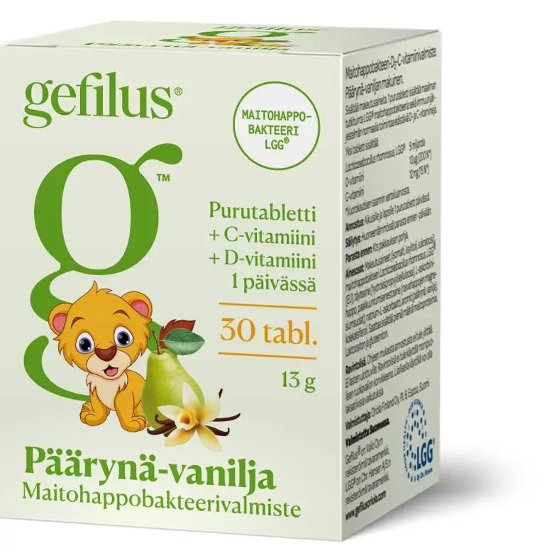 Gefilus + D Päärynä-Vanilja Maitohappobakteeri