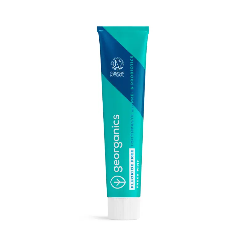 Georganics Pre & Probiotic Hammastahna – Fresh Mint 75 ml (Fluoriton)