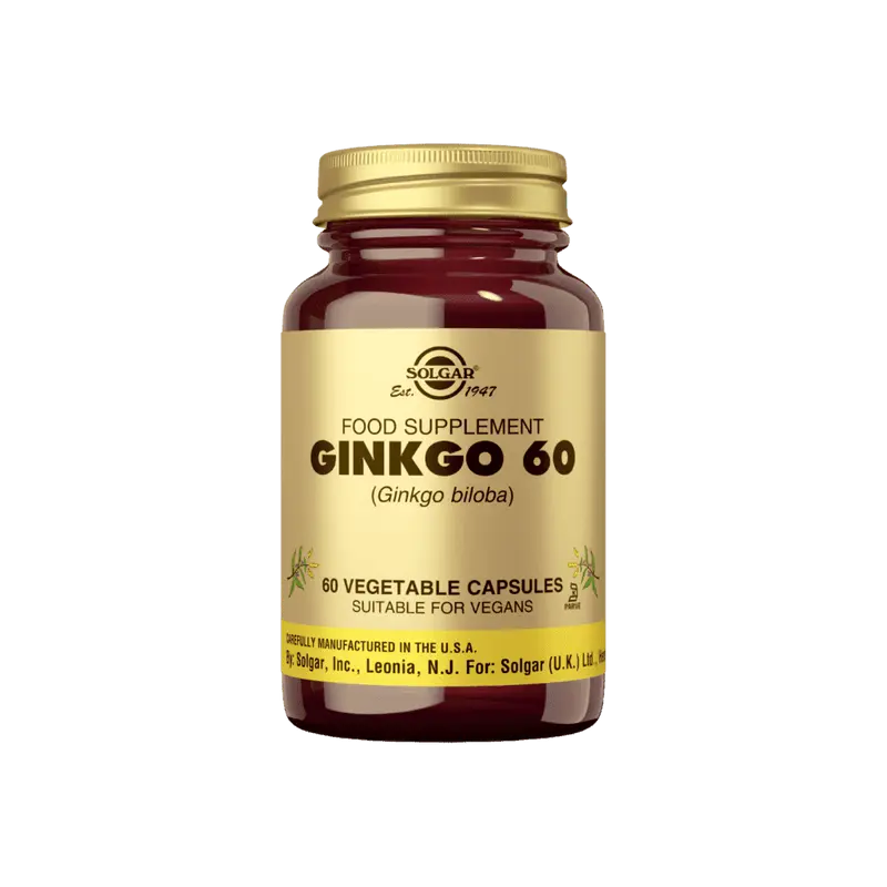 Ginkgo Biloba 60 kaps, Solgar