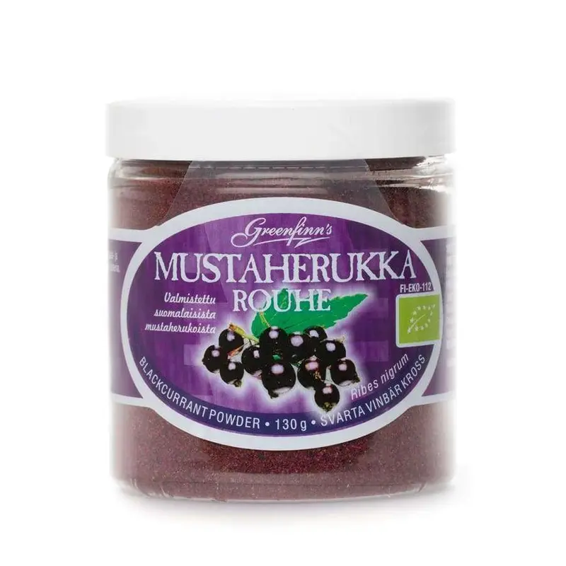 Greenfinn's Luomu Mustaherukkarouhe