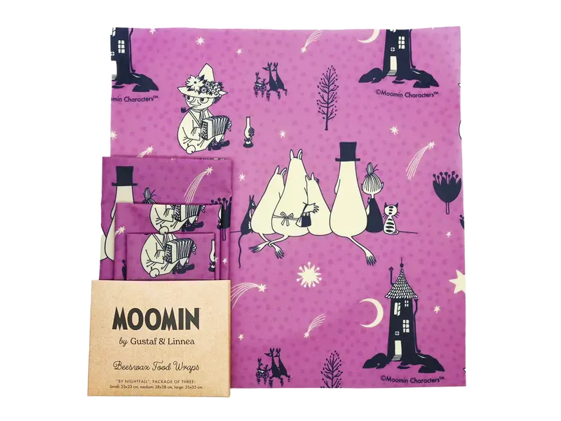 Gustaf & Linnea Muumi Mehiläisvahakääre 3-pack