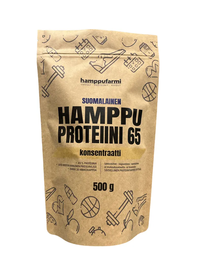 Hamppuproteiini 65 konsentraatti 500 g