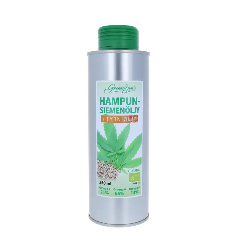 Hampunsiemen-tyrniöljy, 250 ml