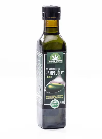 Hampunsiemenöljy (hamppuöljy), 250 ml