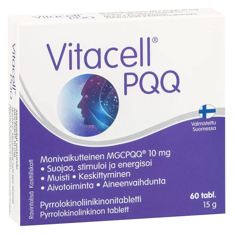 Hankintatukku Vitacell PQQ - Pyrrolokinoliinikinonitabletti 60 tabl