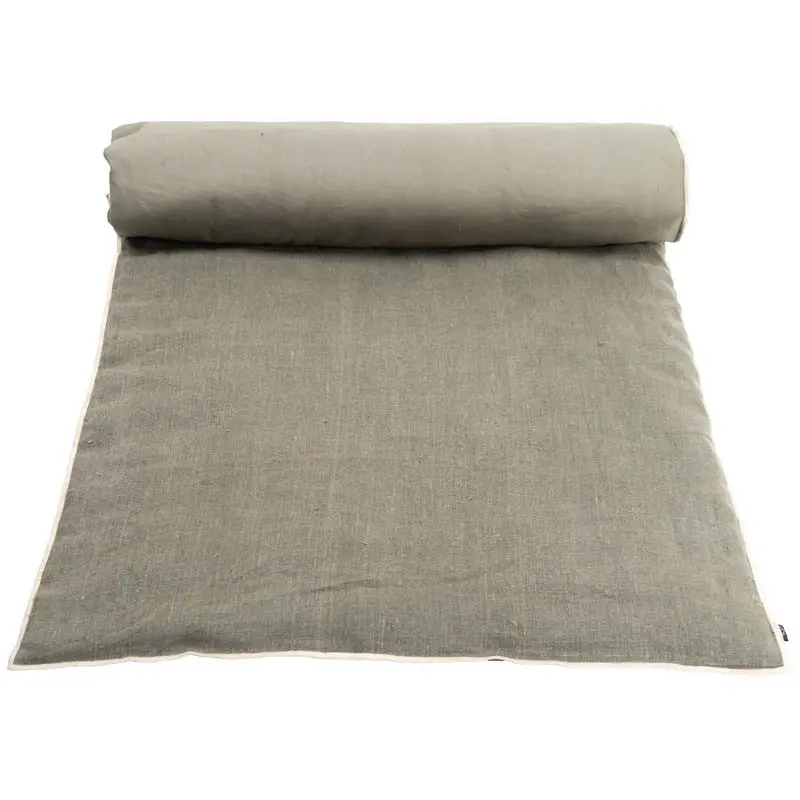 Haomy Chennai puolipeitto pellavaa 85*200cm, kaki