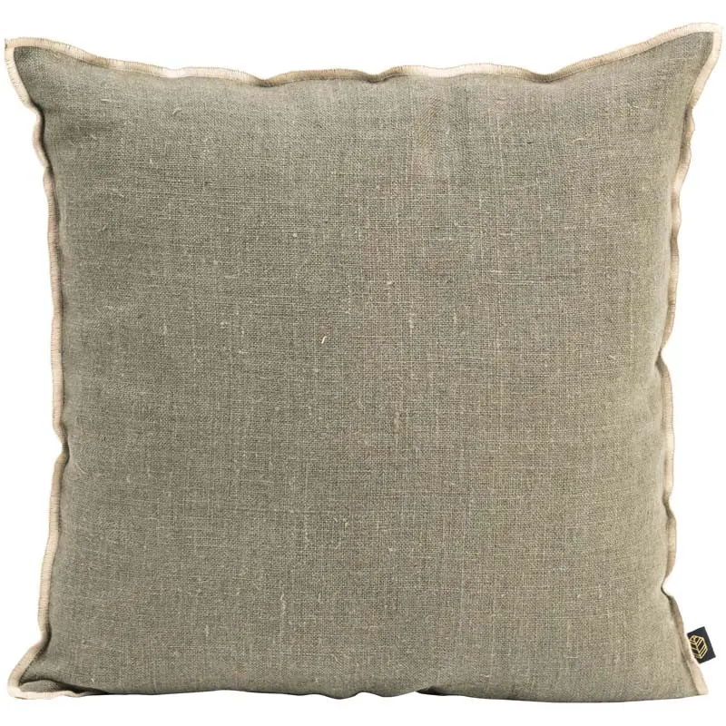 Haomy Chennai tyynynpäällinen pellavaa 45*45cm, kaki