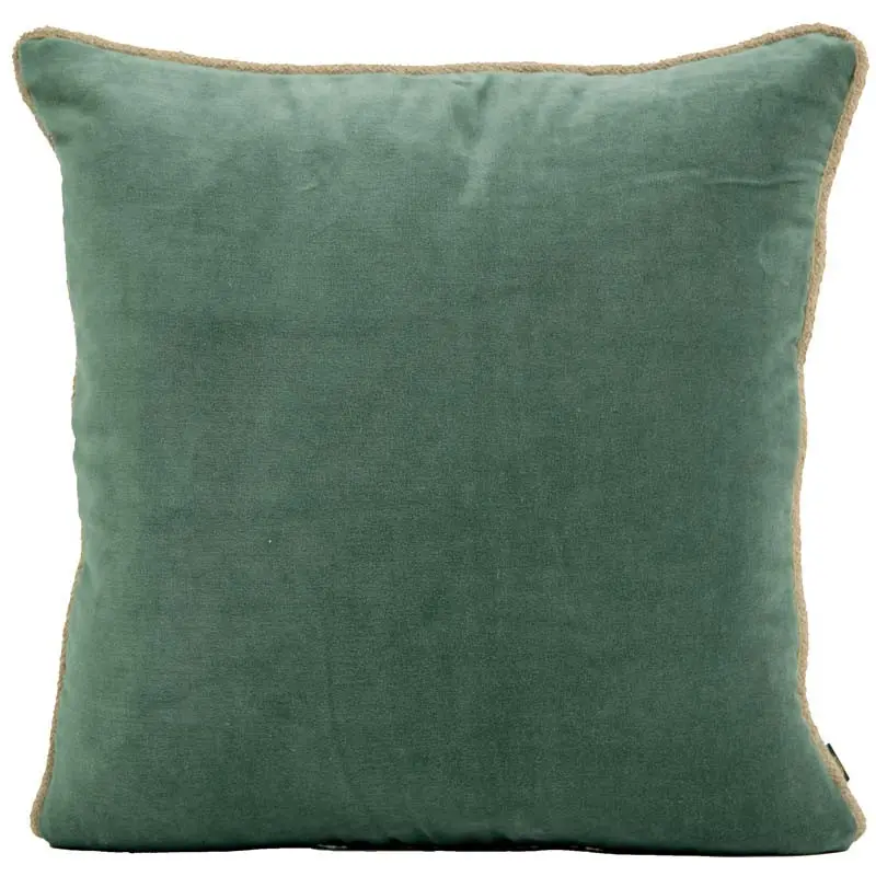 Haomy New Delhi tyynynpäällinen puuvillasamettia 45*45cm, Celadon