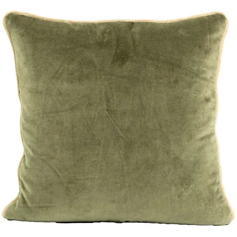 Haomy New Delhi tyynynpäällinen puuvillasamettia 45*45cm, kaki