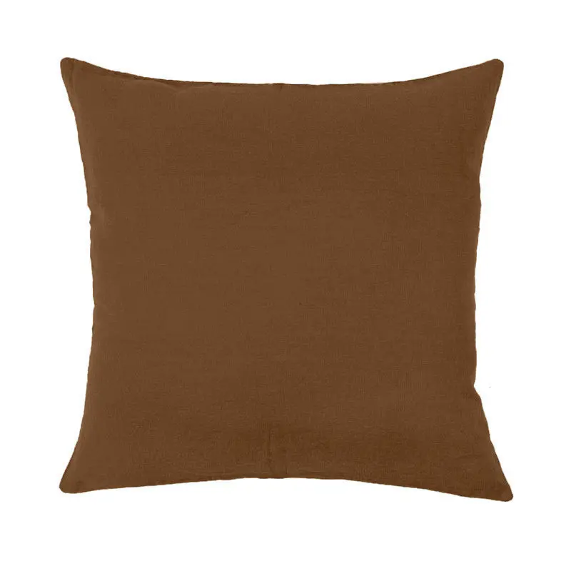 Haomy Porticcio tyynynpäällinen pellavaa 45*45cm, moka