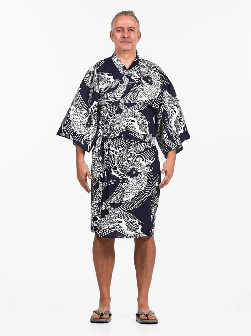 Happi miesten Carp Koi Kimono