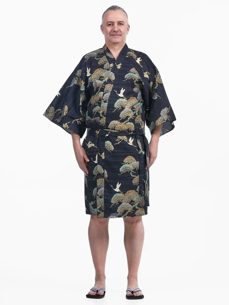 Happi miesten Crane & Pine Kimono
