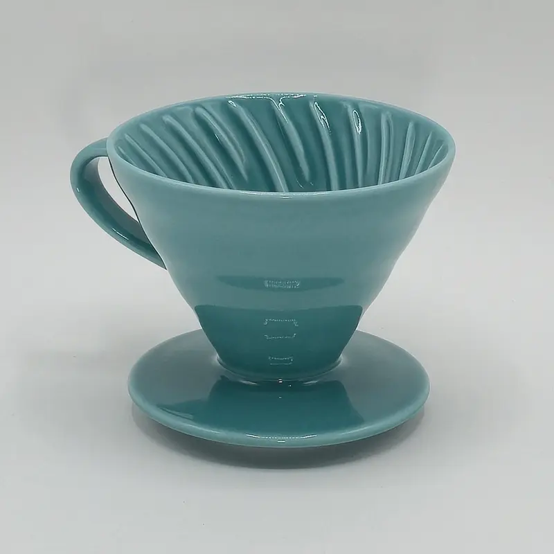 Hario V60 Ceramic Dripper Turquoise Green - 02