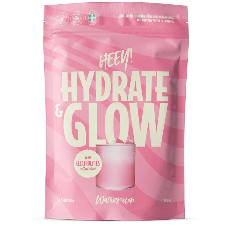Heey! Hydrate & Glow Electrolytes + Coll-egan® Watermelon