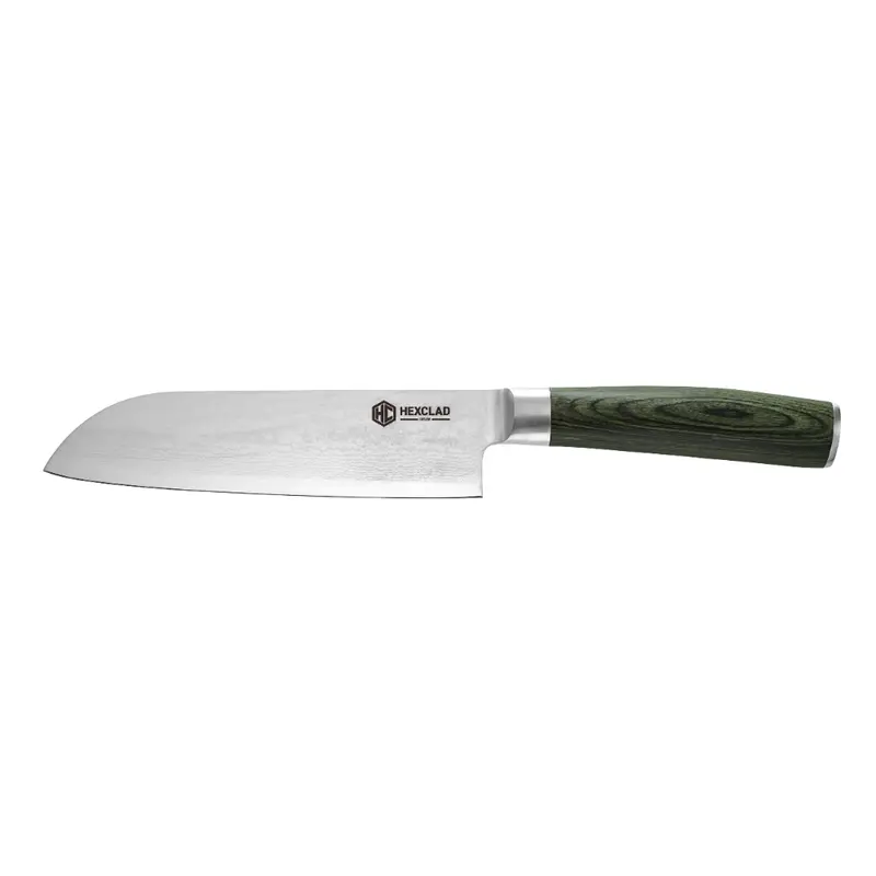 HexClad Damascus Santoku -veitsi 18 cm