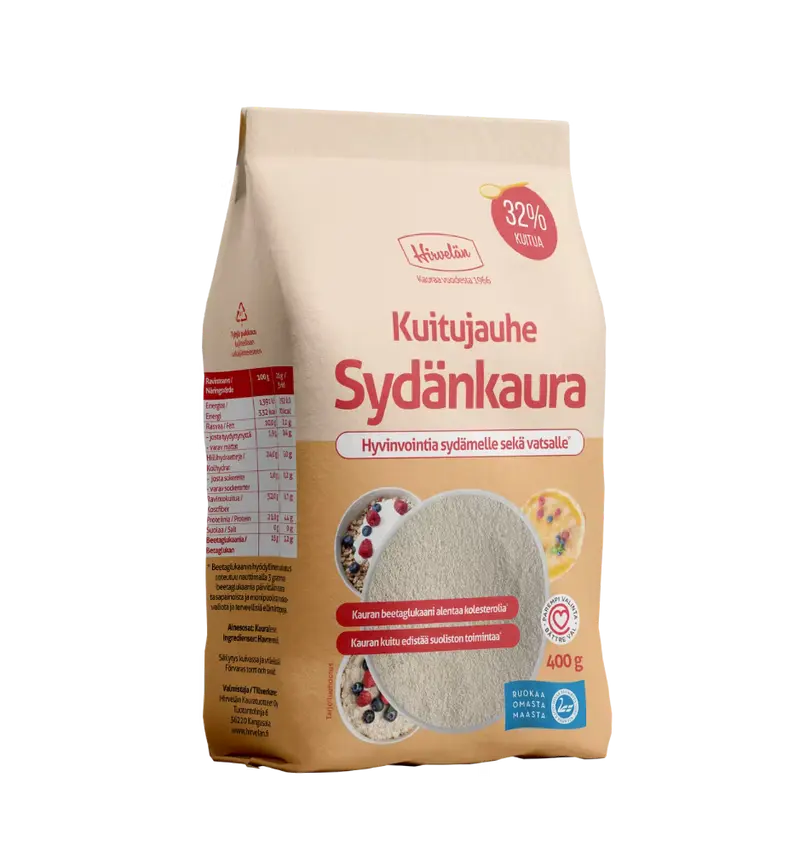 Hirvelän Kuitujauhe Sydänkaura