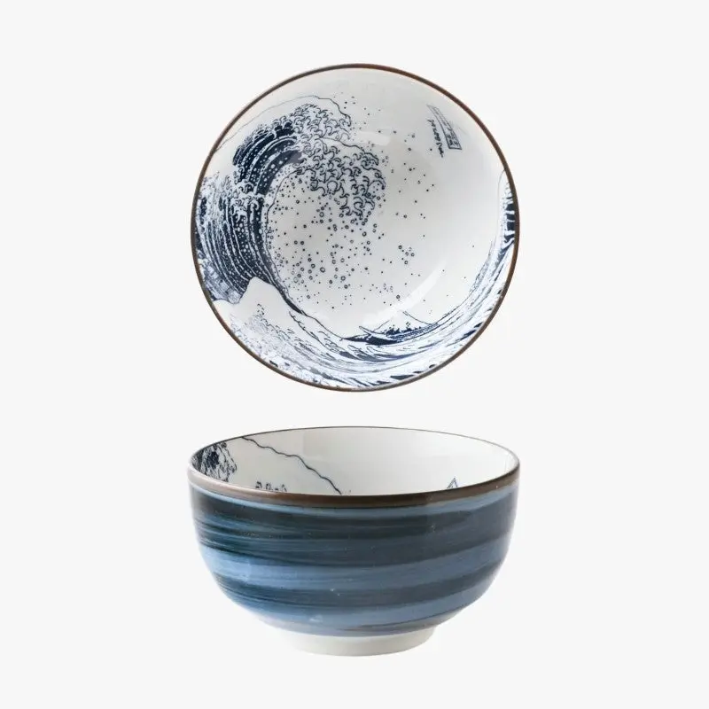 Hokusai Japanilainen riisikulho