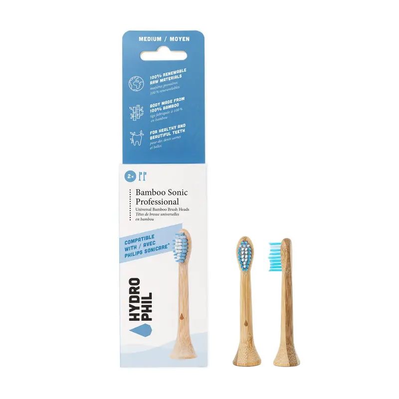Hydrophil Bamboo Sonic Professional vaihtoharjat 2 kpl