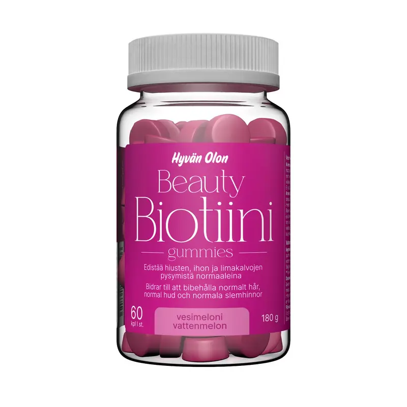 Hyvän Olon Beauty Biotiini 5 mg Gummies