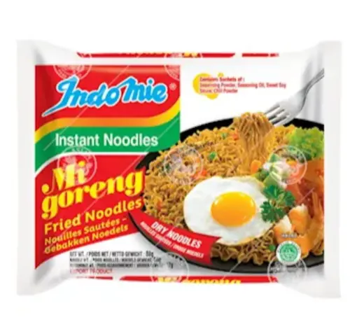 INDOMIE, INDONESIA MI GORENG NOODLE, ORIGINAL, EGG IMAGE 80G, BOX 40PCS X80G