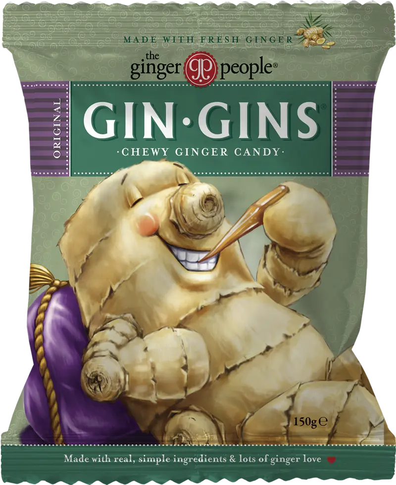 Inkiväärikaramelli, original (chewy ginger candy), 150 g