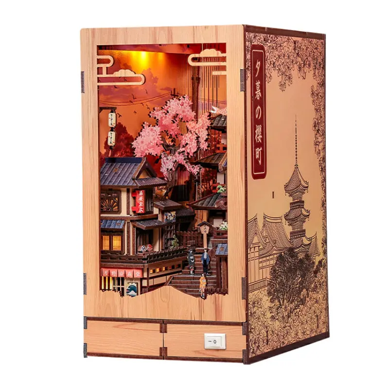 Japanilainen book nook Twilight Sakura Path