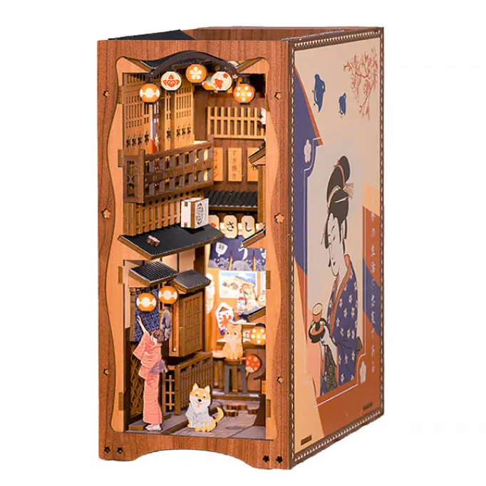 Japanilainen book nook Under the Sakura Tree