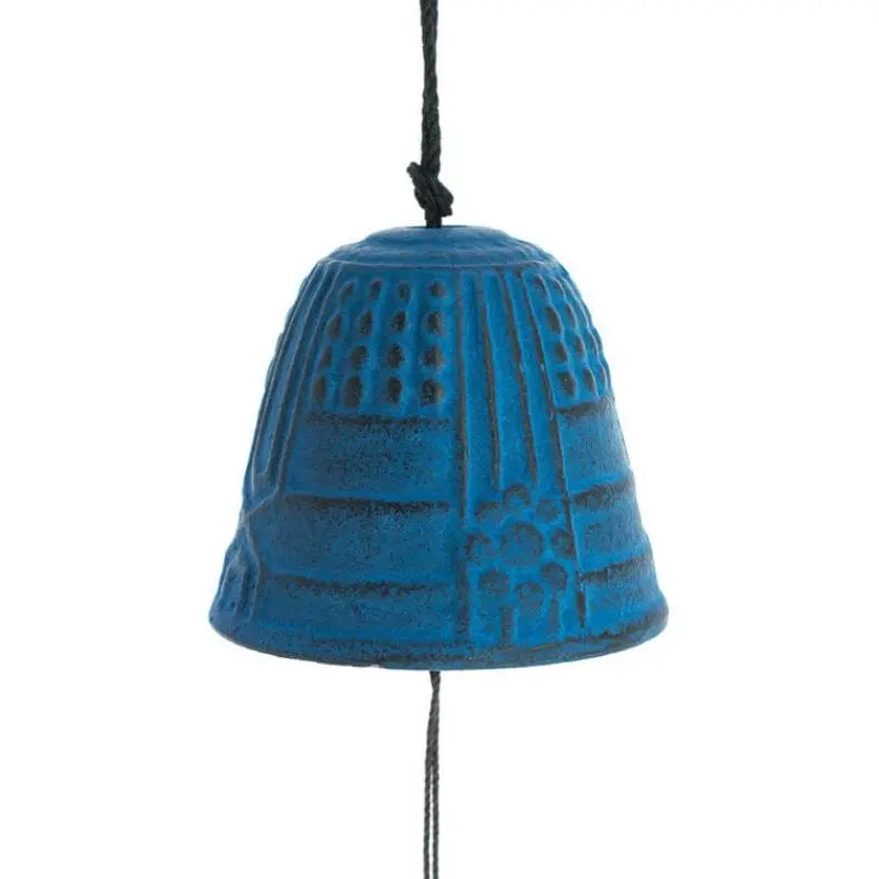 Japanilainen Furin Iwachu sininen kello - 4,5 cm