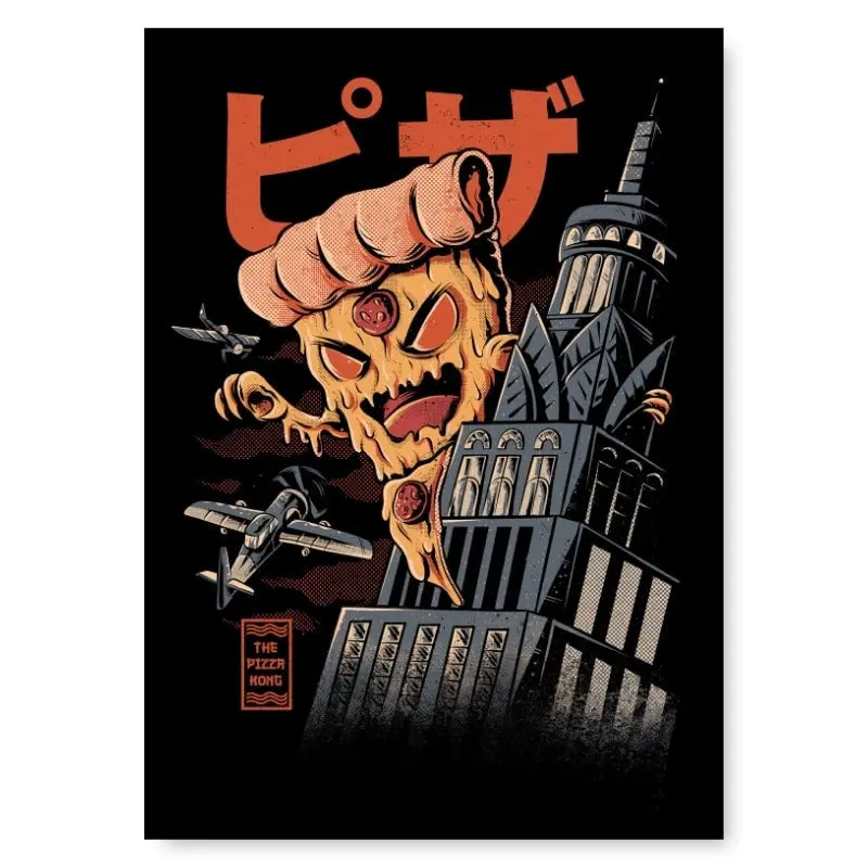 Japanilainen Godpizza-juliste