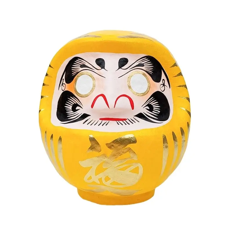 Japanilainen keltainen Daruma - 9-15 cm