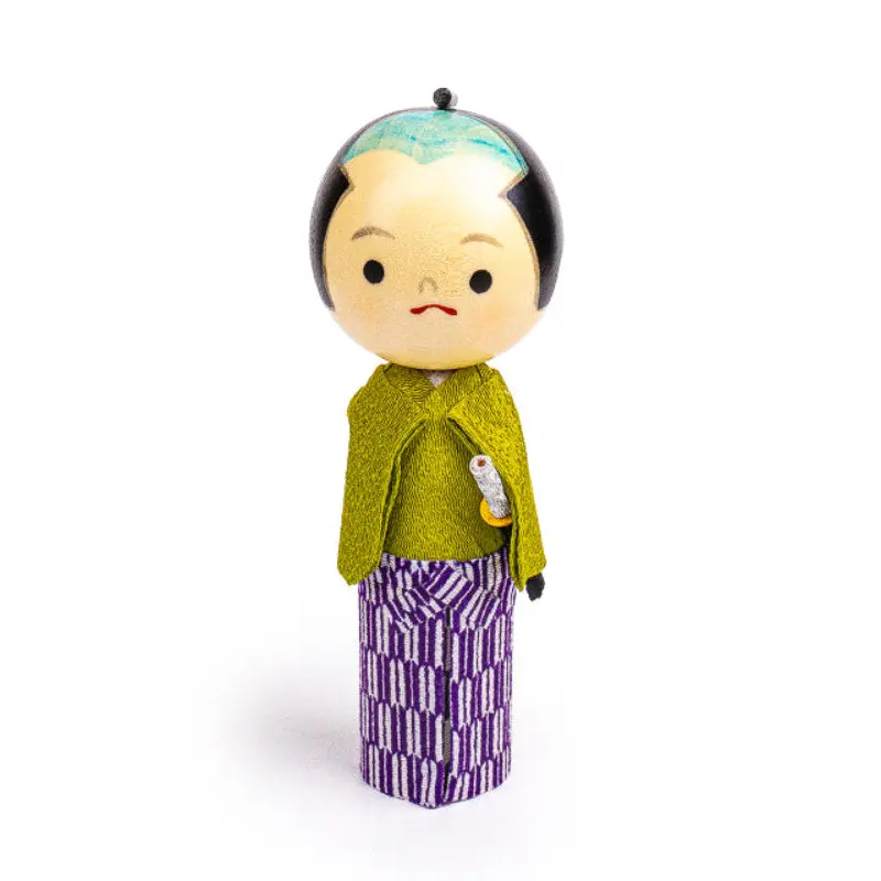 Japanilainen Kokeshi Nukke - Nuori Samuraji