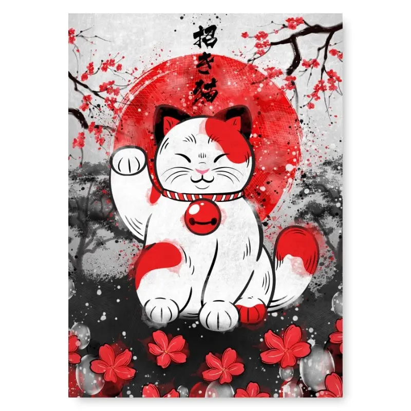 Japanilainen Lucky Cat juliste