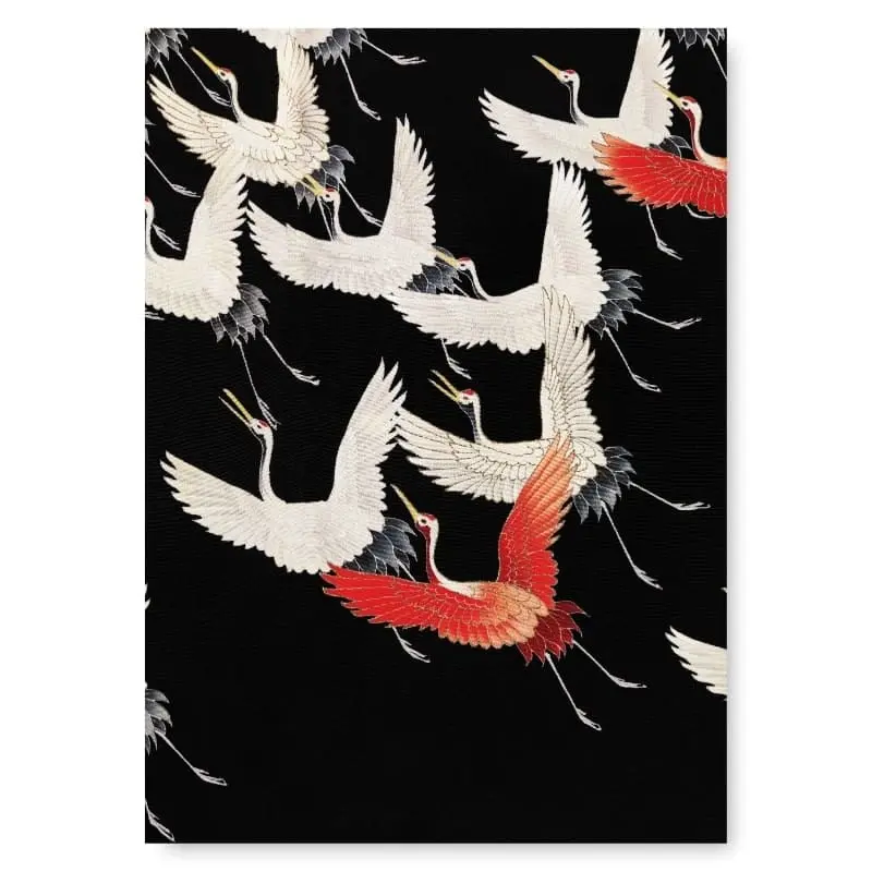 Japanilainen maalaus Flight of Cranes